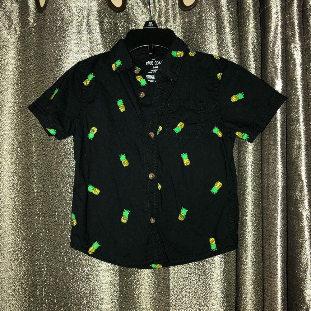 24 Month Pineapple Button Up Shirt
